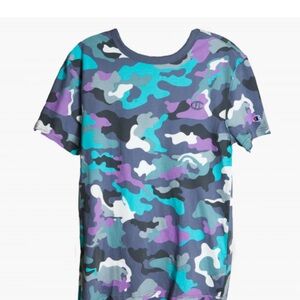 CHAMPION - Men - AOP Tee - Purple/Black Camo